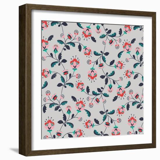 Blumengarten-null-Framed Giclee Print