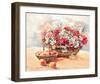 Blumenkorb mit Pfirsichen-Rachel Rijkerke-Framed Art Print