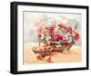 Blumenkorb mit Pfirsichen-Rachel Rijkerke-Framed Art Print