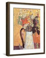 Blumenstrauss in Weissem Krug-Pierre Bonnard-Framed Art Print