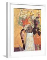 Blumenstrauss in Weissem Krug-Pierre Bonnard-Framed Art Print