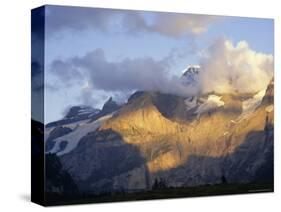 Blumlisalphorn (3664M) in Evening Light, Bernese Oberland, Swiss Alps, Switzerland, Europe-Andrew Sanders-Stretched Canvas