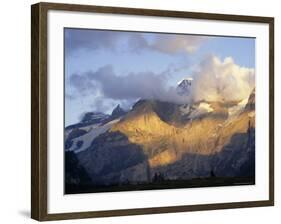 Blumlisalphorn (3664M) in Evening Light, Bernese Oberland, Swiss Alps, Switzerland, Europe-Andrew Sanders-Framed Photographic Print