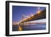 Blur Hour Cityscape, San Francisco Bay Bridge-Vincent James-Framed Photographic Print