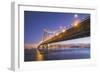 Blur Hour Cityscape, San Francisco Bay Bridge-Vincent James-Framed Photographic Print