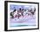 Blured Action at the Start of a Mens 100 Meter Track and Field Race-Paul Sutton-Framed Premium Photographic Print