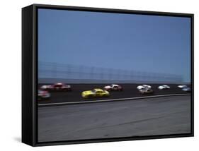 Blured Action of Auto Race, Charlotte, North Carolina, USA-Paul Sutton-Framed Stretched Canvas