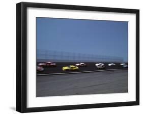 Blured Action of Auto Race, Charlotte, North Carolina, USA-Paul Sutton-Framed Premium Photographic Print