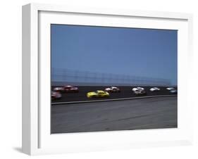 Blured Action of Auto Race, Charlotte, North Carolina, USA-Paul Sutton-Framed Photographic Print