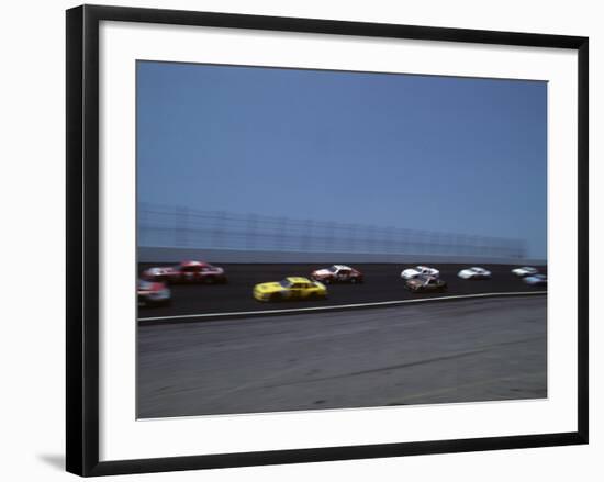 Blured Action of Auto Race, Charlotte, North Carolina, USA-Paul Sutton-Framed Photographic Print