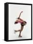 Blured Action of Female Figure Skater Preforming a Spin-Steven Sutton-Framed Stretched Canvas