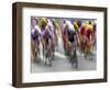 Blured Action of Road Cylcling Competition, New York, New York, USA-Chris Trotman-Framed Premium Photographic Print