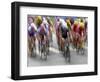 Blured Action of Road Cylcling Competition, New York, New York, USA-Chris Trotman-Framed Premium Photographic Print