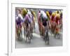 Blured Action of Road Cylcling Competition, New York, New York, USA-Chris Trotman-Framed Photographic Print