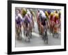 Blured Action of Road Cylcling Competition, New York, New York, USA-Chris Trotman-Framed Photographic Print