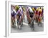 Blured Action of Road Cylcling Competition, New York, New York, USA-Chris Trotman-Framed Photographic Print