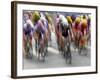 Blured Action of Road Cylcling Competition, New York, New York, USA-Chris Trotman-Framed Photographic Print