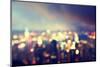 Blured Lighhts from Peak Victoria, Hong Kong-Iakov Kalinin-Mounted Photographic Print