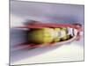 Blurred Action of 4 Man Bobsled Team, Lillehammer, Norway-null-Mounted Photographic Print