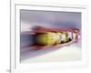 Blurred Action of 4 Man Bobsled Team, Lillehammer, Norway-null-Framed Photographic Print