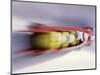 Blurred Action of 4 Man Bobsled Team, Lillehammer, Norway-null-Mounted Photographic Print