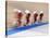 Blurred Action of Cycliing Team Onthe Track-Chris Trotman-Stretched Canvas