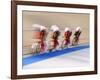 Blurred Action of Cycliing Team Onthe Track-Chris Trotman-Framed Photographic Print