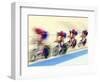 Blurred Action of Cycliing Team Onthe Track-Chris Trotman-Framed Photographic Print