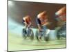 Blurred Action of Cycling Team on Velodrome, Sydney, Australia-null-Mounted Photographic Print