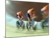 Blurred Action of Cycling Team on Velodrome, Sydney, Australia-null-Mounted Photographic Print