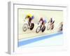 Blurred Action of Cyclist on the Track-Chris Trotman-Framed Premium Photographic Print