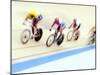 Blurred Action of Cyclist on the Track-Chris Trotman-Mounted Photographic Print