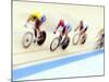 Blurred Action of Cyclist on the Track-Chris Trotman-Mounted Photographic Print