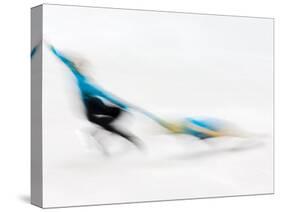 Blurred Action of Pairs Figure Skaters, Torino, Italy-Chris Trotman-Stretched Canvas