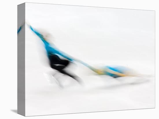 Blurred Action of Pairs Figure Skaters, Torino, Italy-Chris Trotman-Stretched Canvas