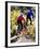 Blurred Action of Recreational Mountain Biker Riding on the Trails-null-Framed Photographic Print