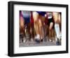 Blurred Action of Runner's Legs Competing in a Race, New York, New York, USA-Chris Trotman-Framed Photographic Print