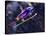 Blurred Action of Ski Jumper Flying Throught the Air-null-Stretched Canvas