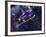 Blurred Action of Ski Jumper Flying Throught the Air-null-Framed Photographic Print