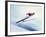 Blurred Action of Sky Jumper Flying Through the Air, Lake Placid, New York, USA-null-Framed Photographic Print