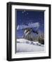 Blurred Action of Snowboarder, Aspen, Colorado, USA-null-Framed Premium Photographic Print