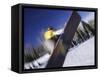 Blurred Action of Snowboarder, Aspen, Colorado, USA-null-Framed Stretched Canvas