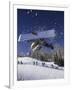 Blurred Action of Snowboarder, Aspen, Colorado, USA-null-Framed Photographic Print