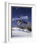 Blurred Action of Snowboarder, Aspen, Colorado, USA-null-Framed Photographic Print