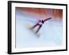 Blurred Action of Snowboarder, Nagano, Japan-null-Framed Photographic Print