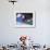 Blurred Action of Snowboarder, Nagano, JPN-null-Framed Photographic Print displayed on a wall