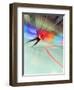 Blurred Action of Speed Skater-Paul Sutton-Framed Photographic Print