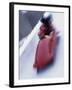 Blurred Action of the Start of 4 Man Bobsled Team, Lake Placid, New York, USA-Chris Trotman-Framed Premium Photographic Print