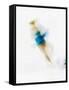 Blurred Action of Woman Figure Skater, Torino, Italy-Chris Trotman-Framed Stretched Canvas