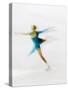 Blurred Action of Woman Figure Skater, Torino, Italy-Chris Trotman-Stretched Canvas